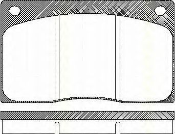 Тормозные колодки TRISCAN 8110 10799