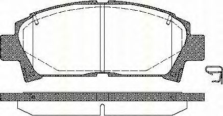 Тормозные колодки TRISCAN 8110 13014