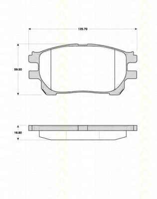 Тормозные колодки TRISCAN 8110 13073