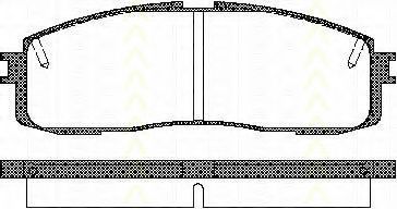 Тормозные колодки TRISCAN 8110 13152