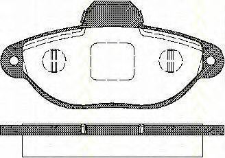 Тормозные колодки TRISCAN 8110 15025