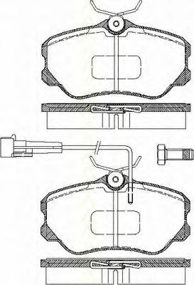 Тормозные колодки TRISCAN 8110 15952