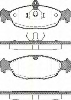 Тормозные колодки TRISCAN 8110 24957
