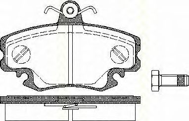 Тормозные колодки TRISCAN 8110 25010