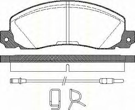 Тормозные колодки TRISCAN 8110 25846