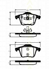 Тормозные колодки TRISCAN 8110 27011