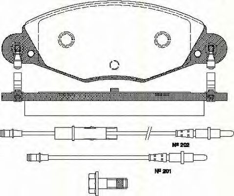 Тормозные колодки TRISCAN 8110 28018