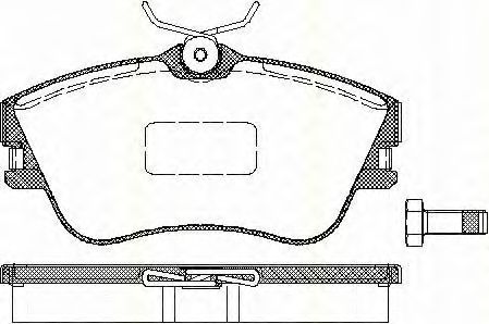 Тормозные колодки TRISCAN 8110 29001