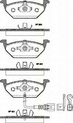Тормозные колодки TRISCAN 8110 29039