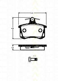 Тормозные колодки TRISCAN 8110 29070
