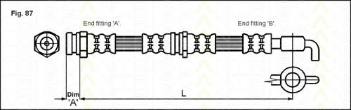 Тормозной шланг TRISCAN 8150 50109
