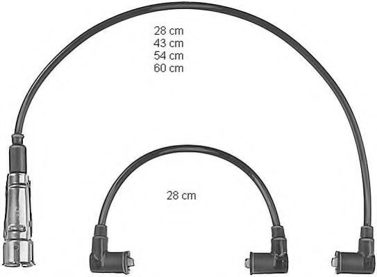 Комплект проводов зажигания BERU ZE590