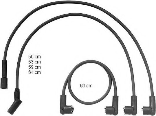 Комплект проводов зажигания beru ZEF1029