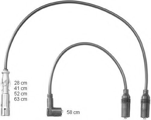 Комплект проводов зажигания BERU ZEF1151