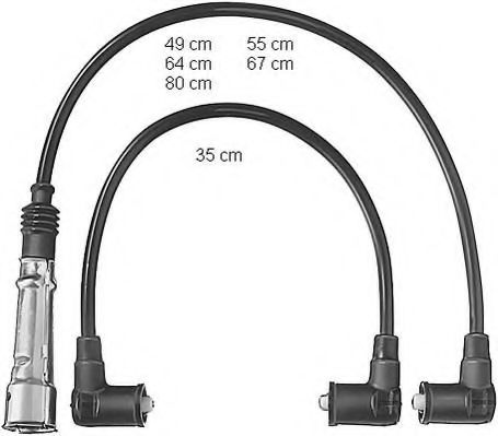 Комплект проводов зажигания BERU ZEF404