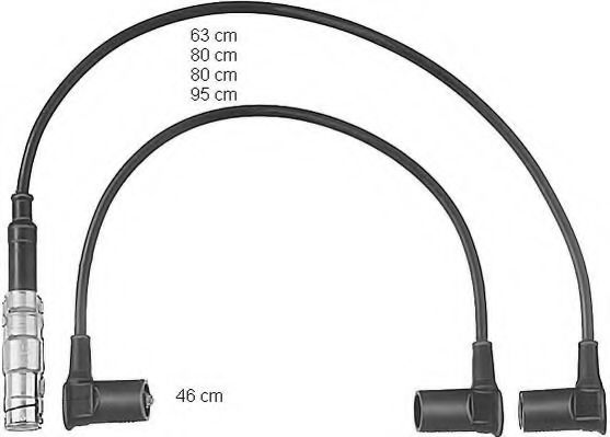 Комплект проводов зажигания BERU ZEF466