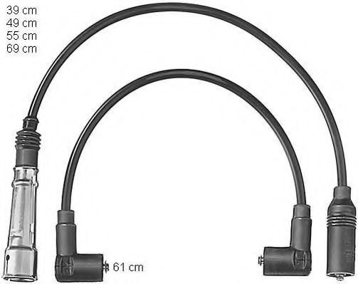 Комплект проводов зажигания BERU ZEF561