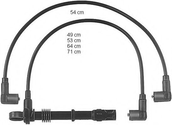 Комплект проводов зажигания BERU ZEF567