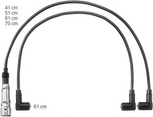 Комплект проводов зажигания BERU ZEF716