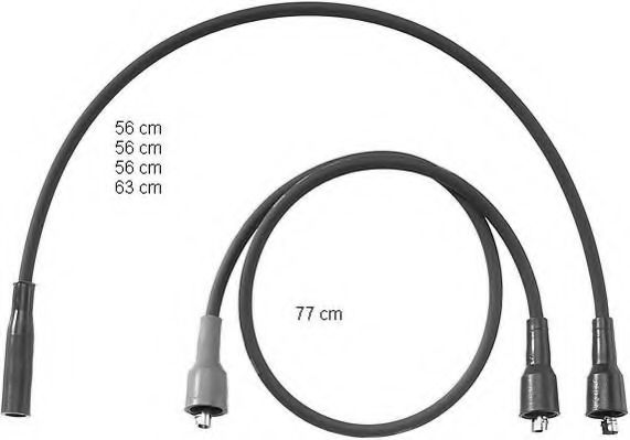 Комплект проводов зажигания BERU ZEF762
