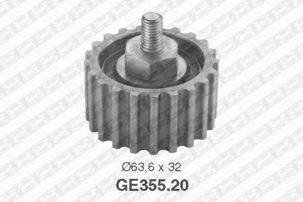 Обводной ролик ремня ГРМ SNR GE355.20
