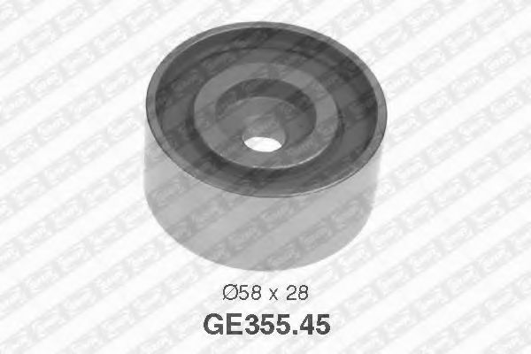 Обводной ролик ремня ГРМ SNR GE355.45