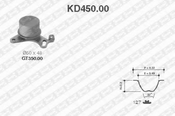 Комплект ГРМ SNR KD450.00