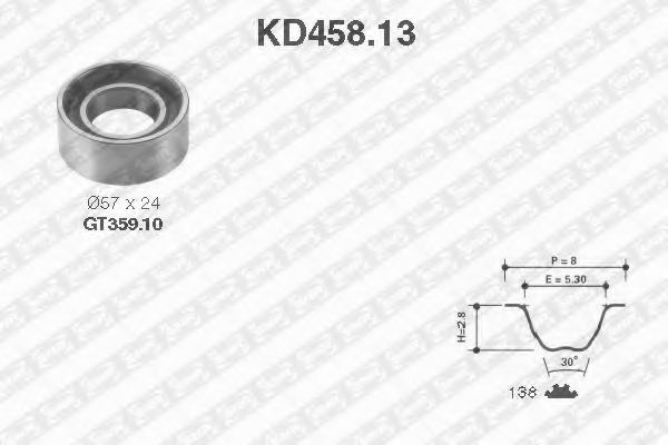 Комплект ГРМ SNR KD458.13