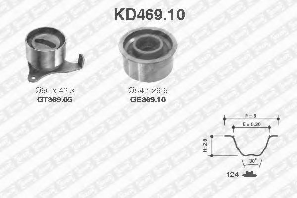Комплект ГРМ SNR KD469.10