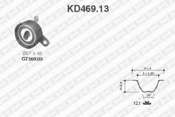 Комплект ГРМ SNR KD469.13