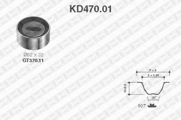 Комплект ГРМ SNR KD470.01