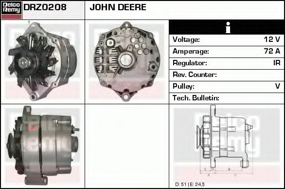 Генератор delcoremy DRZ0208