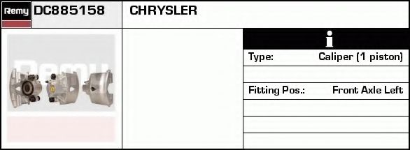 Тормозной суппорт DELCO REMY DC885158 Тормозной суппорт DELCO REMY DC885158