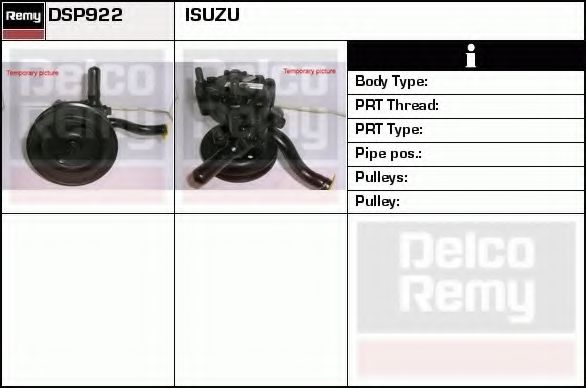 Насос гидроусилителя руля delcoremy DSP922