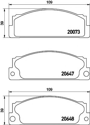 Тормозные колодки PAGID T6025