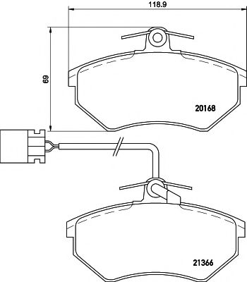 Тормозные колодки PAGID T5059