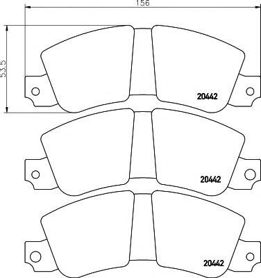 Тормозные колодки PAGID T0669