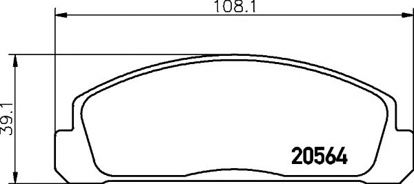 Тормозные колодки PAGID T0818