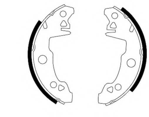 Тормозные колодки барабанные PAGID H1044
