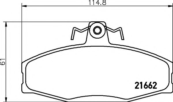 Тормозные колодки PAGID T5054