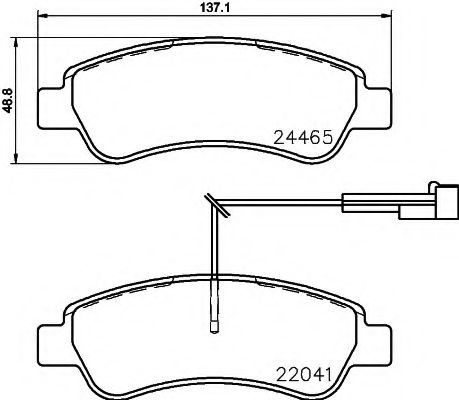 Тормозные колодки PAGID T2443