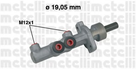 Главный тормозной цилиндр METELLI 05-0537