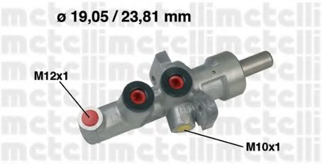 Главный тормозной цилиндр METELLI 05-0619