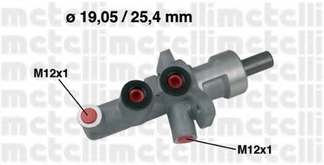 Главный тормозной цилиндр METELLI 05-0624