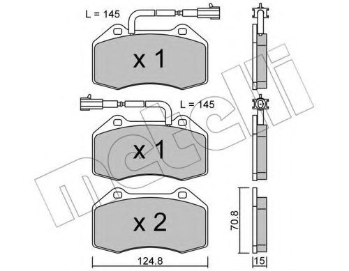 Тормозные колодки METELLI 22-0651-2