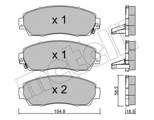 Тормозные колодки METELLI 22-0903-0
