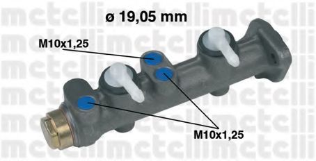 Главный тормозной цилиндр METELLI 05-0021