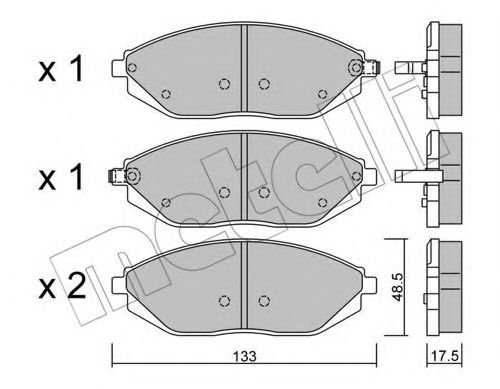 Тормозные колодки METELLI 22-0908-0