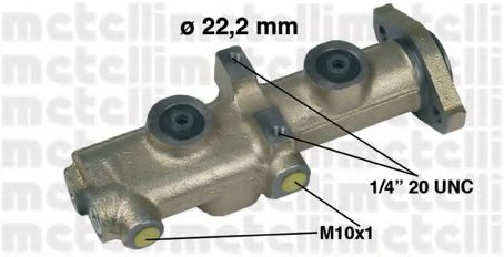 Главный тормозной цилиндр metelli 05-0161