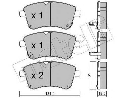 Тормозные колодки METELLI 22-0913-0